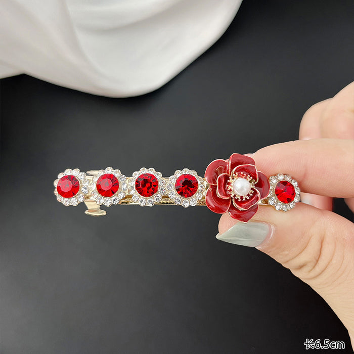 Wholesale Diamond Bow Bangs Small Grabber Clip Hairpin Headdress