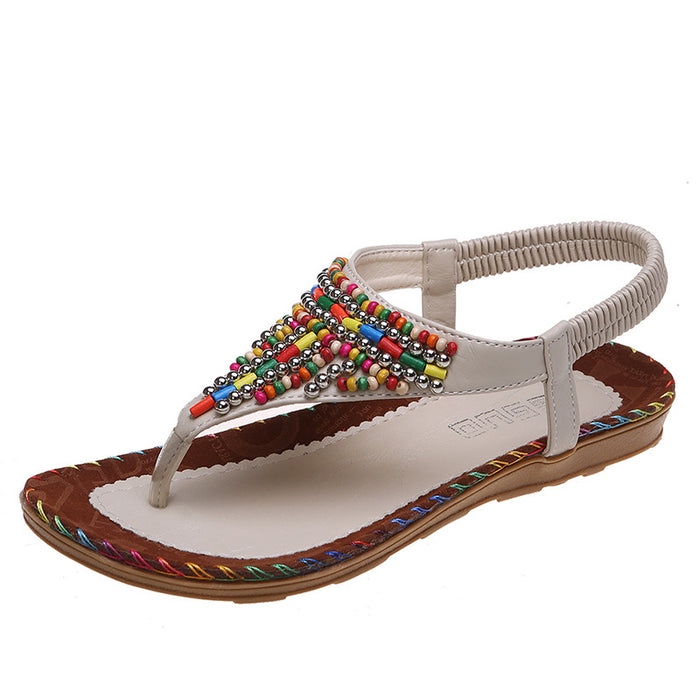 Wholesale Summer PU Flat Sandals JDC-SD-WeiZ001