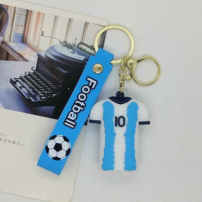 Wholesale cartoon character Messi key chain pendant bag car key chain accessories gift