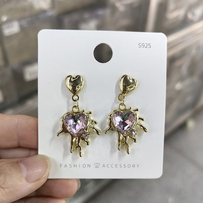 Wholesale elegant bow earrings light luxury niche design versatile creative earrings jewelry