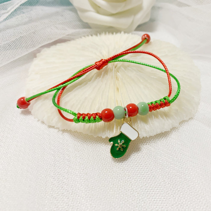 Wholesale Christmas cartoon bracelet  Christmas tree donuts deer a variety of optional manufacturers