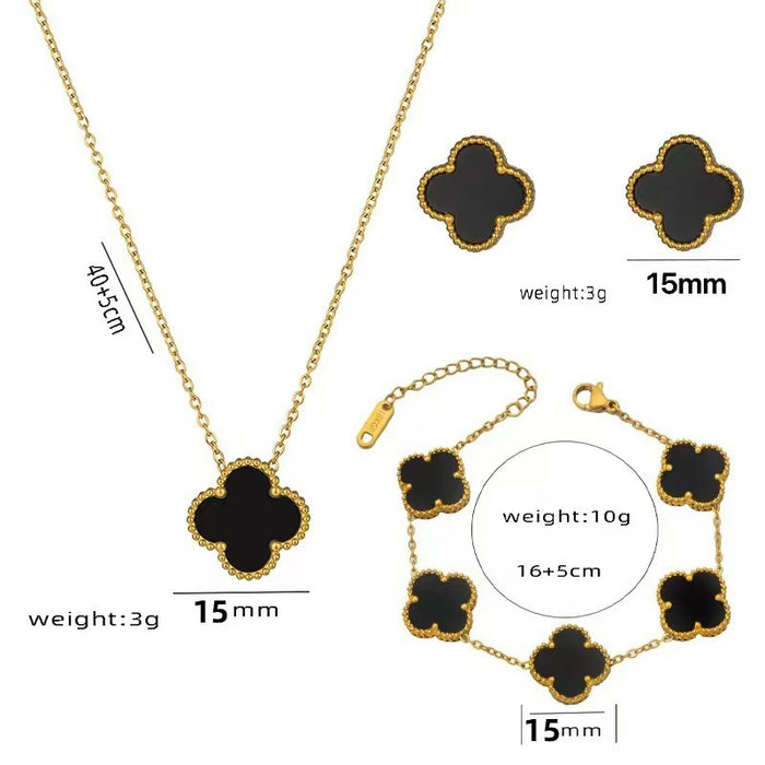 Wholesale Four-leaf Clover Rose Gold Bracelet