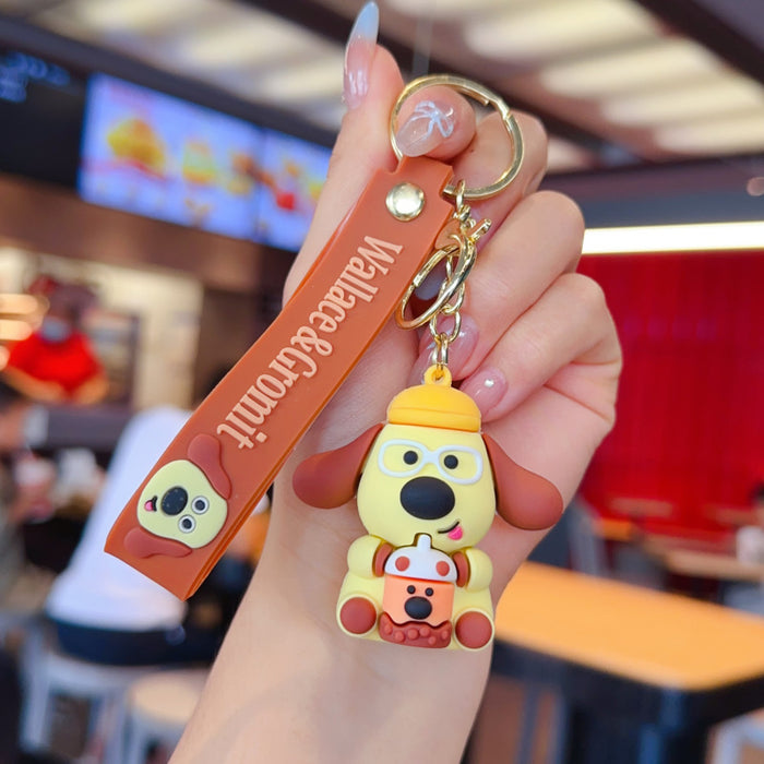 Wholesale Colorful PVC cute cartoon keychains