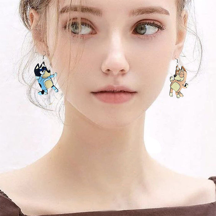 Wholesale Acrylic Cartoon Puppy Earrings JDC-ES-YinS001