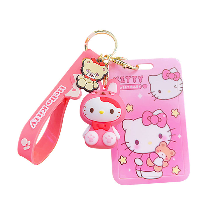 Wholesale Cartoon Silicone Card Holder Keychain JDC-KC-KuM007