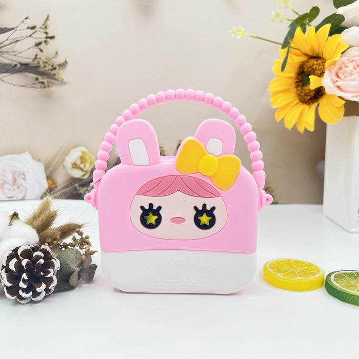 Wholesale  handbag children's silicone coin purse student bag cartoon girl storage bag