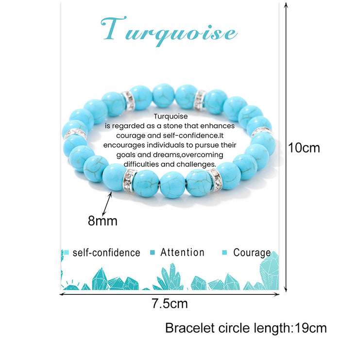 Wholesale Stone bead bracelet birthday gift wristband