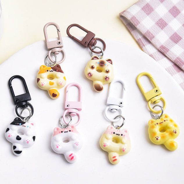 Wholesale  Cute Cat Cartoon Keychain Pendant Schoolbag Hanging Keychain