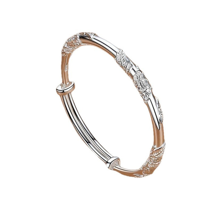 Wholesale Light luxury floral bracelet solid niche design bracelet