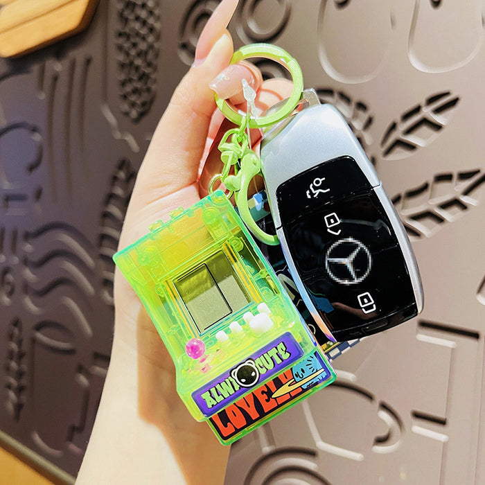 Wholesale Original Street Game Machine Keychain Creative Student Children's Toy Cartoon Backpack Pendant Small Gift