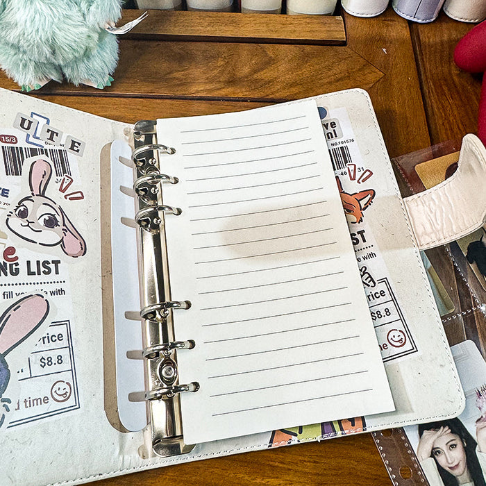 Wholesale PU Leather A6 Loose-Leaf Notebook - Stylish Cartoon Journal
