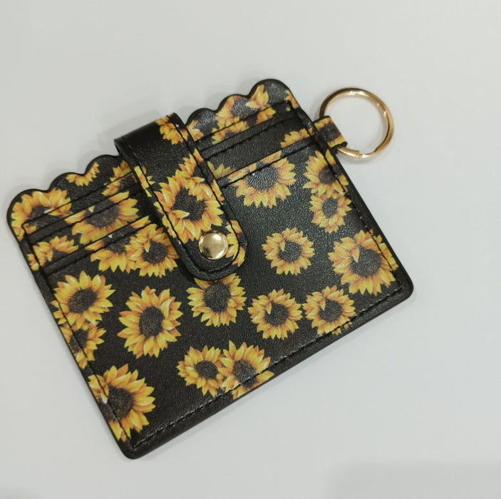 Wholesale PU Leather Card Holder Keychain JDC-KC-JinHan001