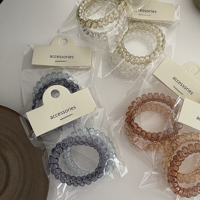 Wholesale Plastic Phone Cord Hair Tie JDC-HS-Qianq008