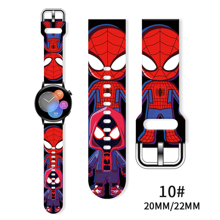 Wholesale Printed Silicone Watch Strap Wrist Strap JDC-WD-NuoQi065