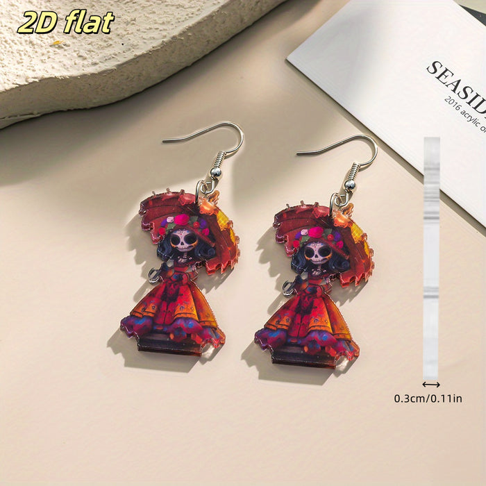 Wholesale Gothic Punk Acrylic  Earrings Perfect Gift for Party and  Friends