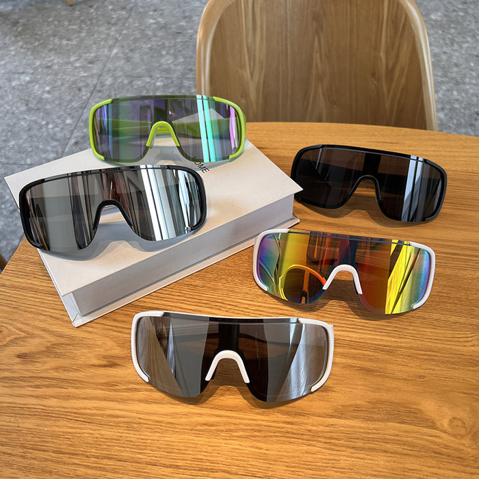 Wholesale New cycling glasses, outdoor sports windproof and eye protection, large frame sunglasses, resin sunglasses, hiking goggles