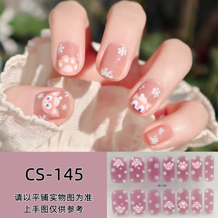 Wholesale No-bake Gel Waterproof Long-lasting 3D Nail Stickers JDC-NS-ARS004