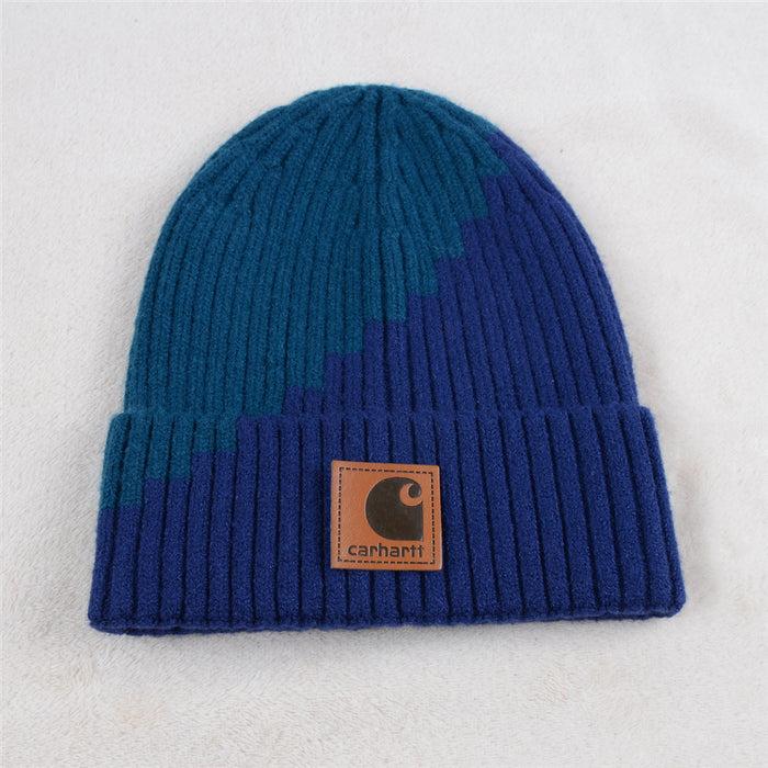 Wholesale Color-blocked Knit Hats Woolen Hats (F) JDC-FH-KuT014