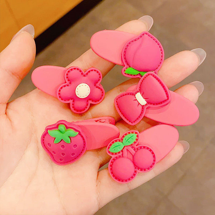Wholesale Strawberry Bear Hair Clip - Stylish Cartoon Resin Hair Accessory for Everyday Styling Gift