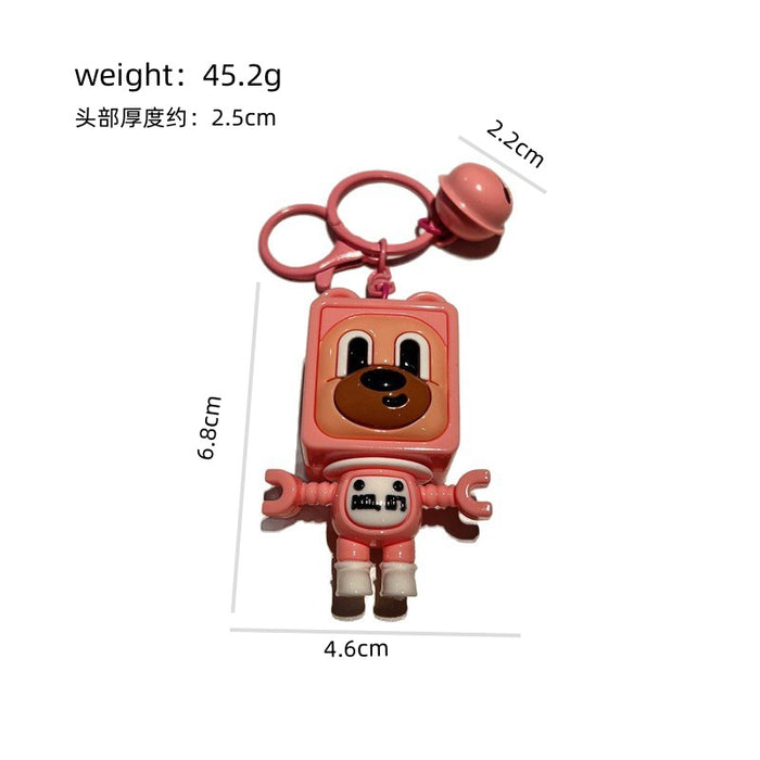 Wholesale Cute PVC cartoon puppy keychains
