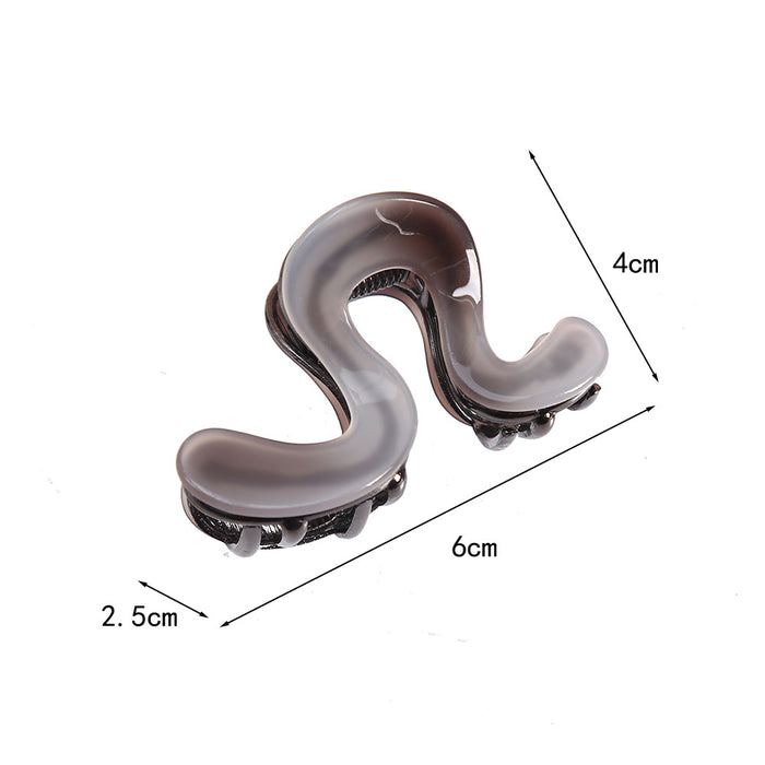Wholesale small size Half Tie Hair Clip Women's Back of Head Hair Clip Shark Clip Hair Accessories