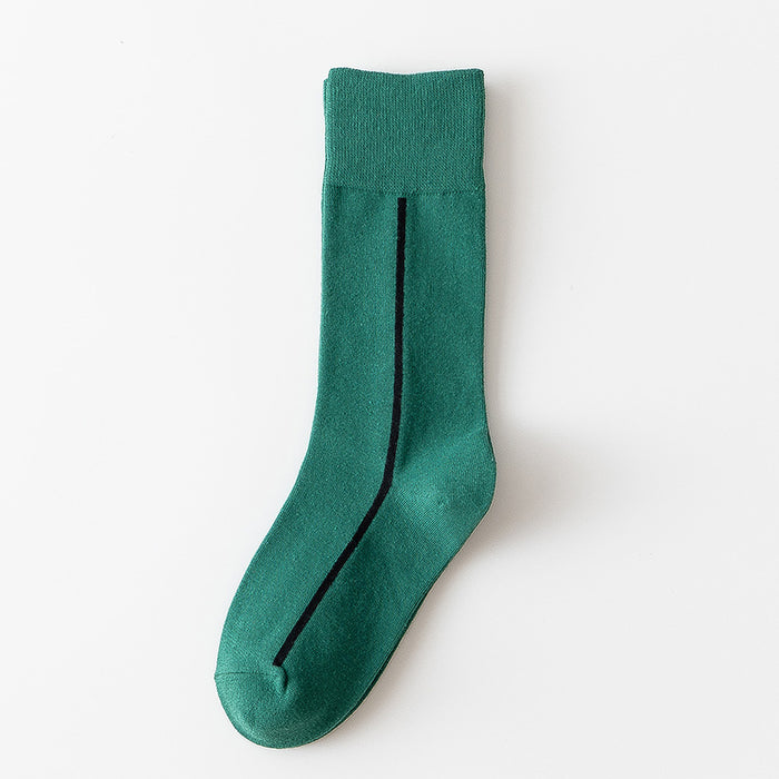 Wholesale Simple, light luxury, personalized socks, mid tube socks, cotton versatile line socks