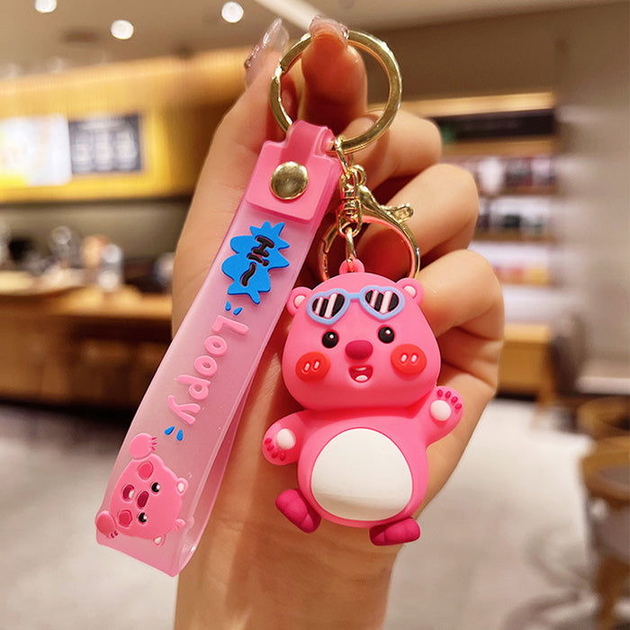 Wholesale Cartoon Doll Silicone Keychain JDC-KC-JuJi007