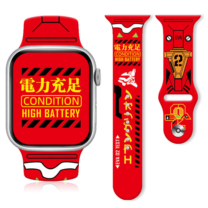 Wholesale Printed Silicone Watch Strap Wrist Strap JDC-WD-NuoQi053