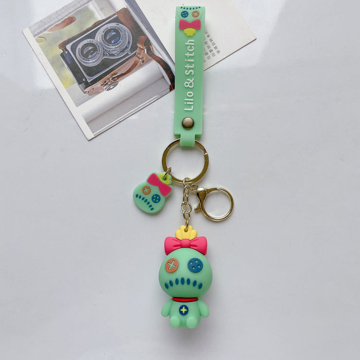 Wholesale Cute Cartoon Three-dimensional Silicone Keychain JDC-KC-JuShu034