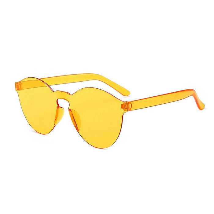 Wholesale Glasses Fashion Sunglasses Transparent Integrated Frameless Sunglasses