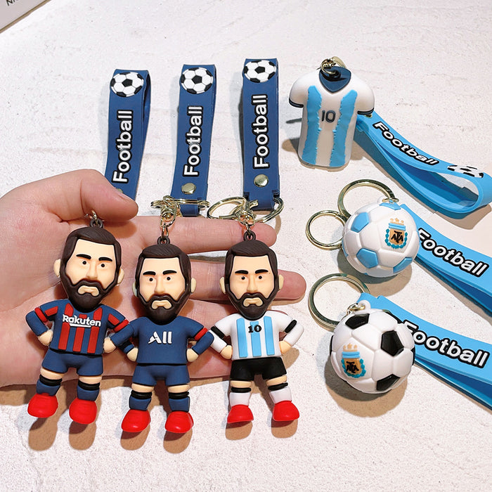 Wholesale Silicone Cartoon Doll Keychain JDC-KC-Qiwei011