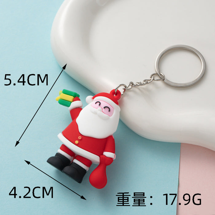 Wholesale Cute Christmas PVC Keychains JDC-KC-Wenma009