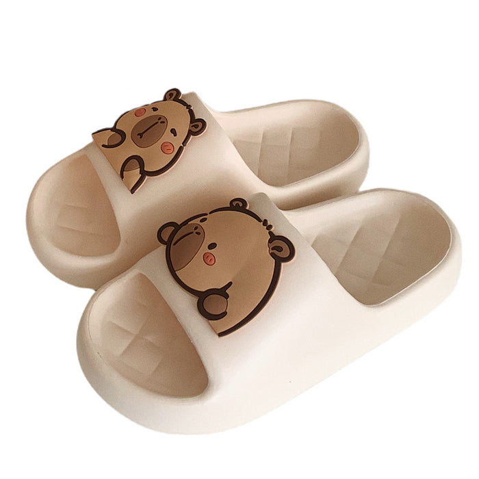 Wholesale  capybara eva soft bottom sandals  casual home slippers