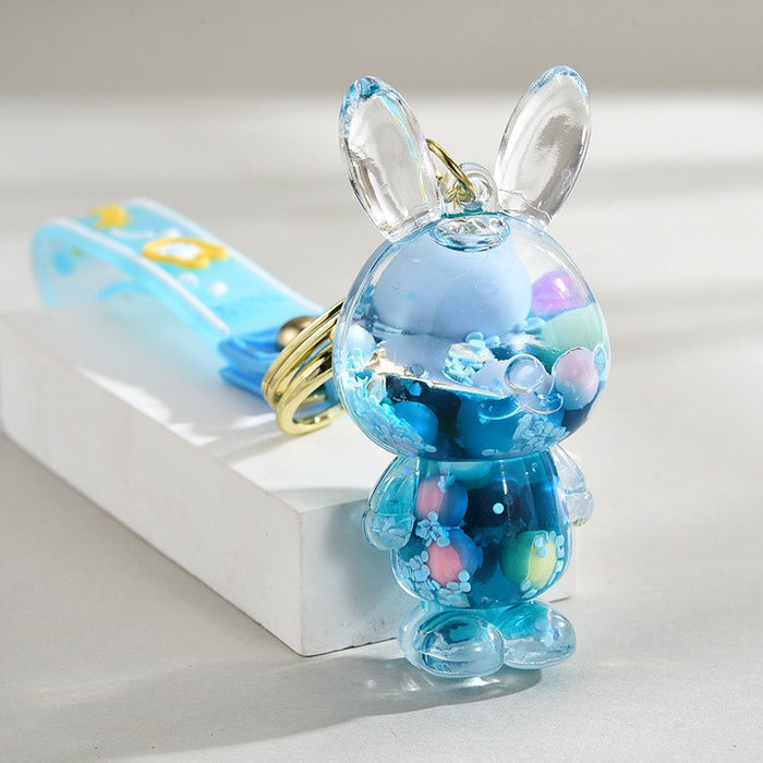 Wholesale Cute Beaded Sand Bottle Keychain