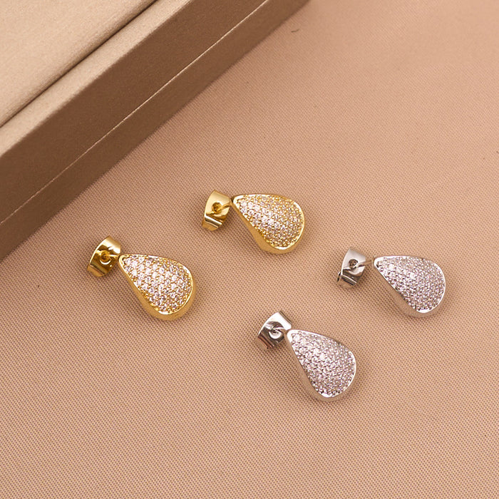 Wholesale Irregular wide C-shaped earrings