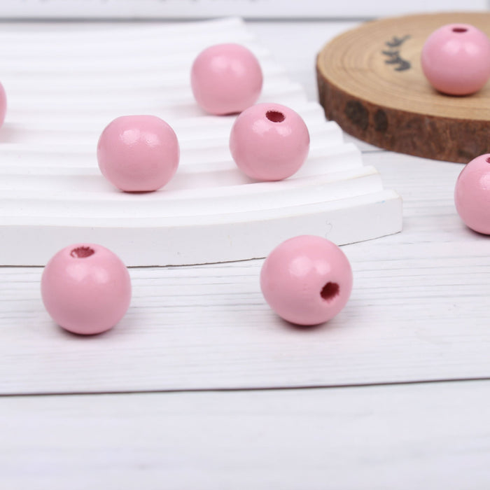 Wholesale 16mm Leopard Pattern Wooden Bead Set JDC-BDS-TianYue011