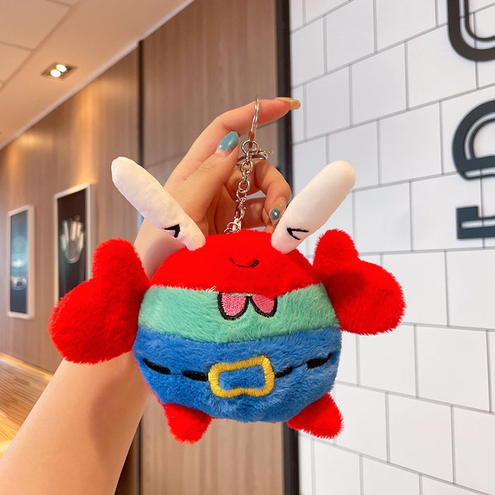 Wholesale Cartoon Anime Style Plush Keychain Dolls Cute Monster Pendant