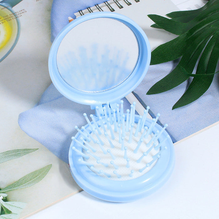 Wholesale Cartoon Makeup Mirror Children' s Head Makeup Mirror Dual-Purpose Mini Small Mirror to Carry