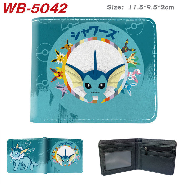 Wholesale Cute Anime Elf Pattern PU Bifold Wallet Short Card Holder Coin Purse Everyday Chic Fashion Accessory