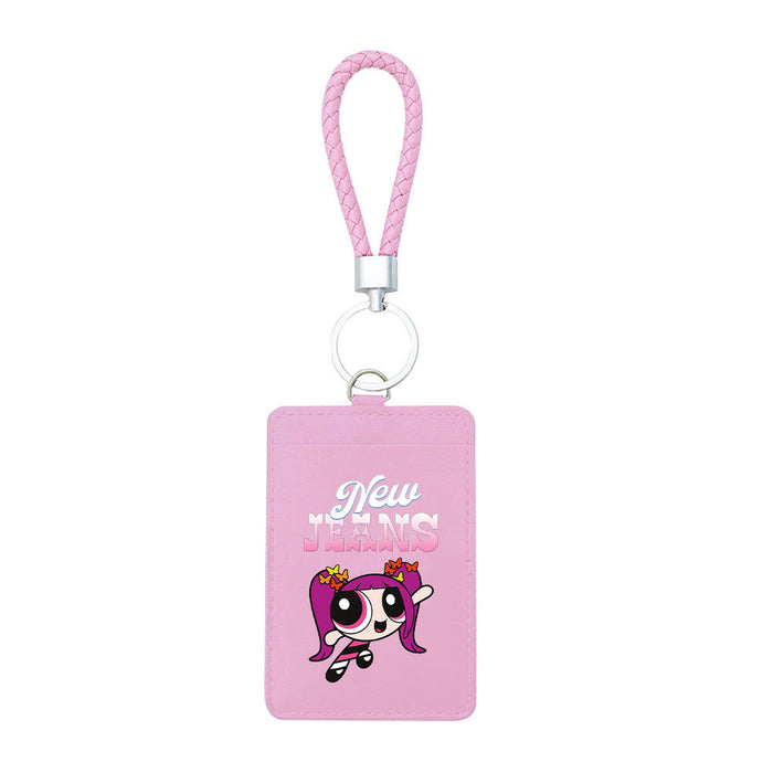 Wholesale PU Card Holder Keychain JDC-KC-ShuaiX002