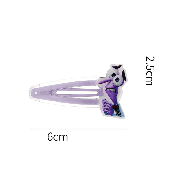 Wholesale Cartoon Mind Secret Force Acrylic bb Clip Cute  Hair Accessories