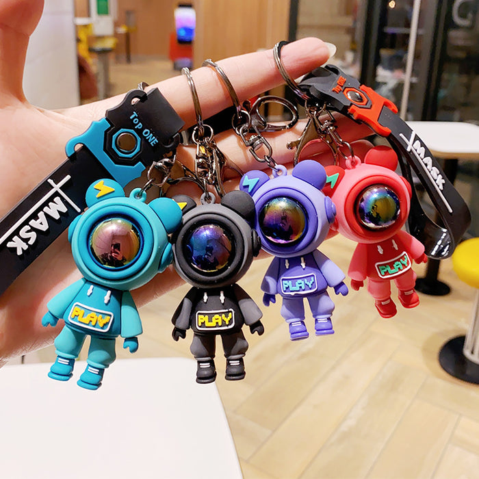 Wholesale Cute Cartoon Astronaut Couple Keychain JDC-KC-TTY001