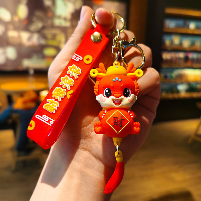 Wholesale Rubber Cartoon Doll Keychain JDC-KC-Tingm192