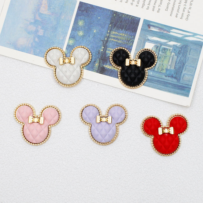 Wholesale Bow-tie checkered mouse phone stand