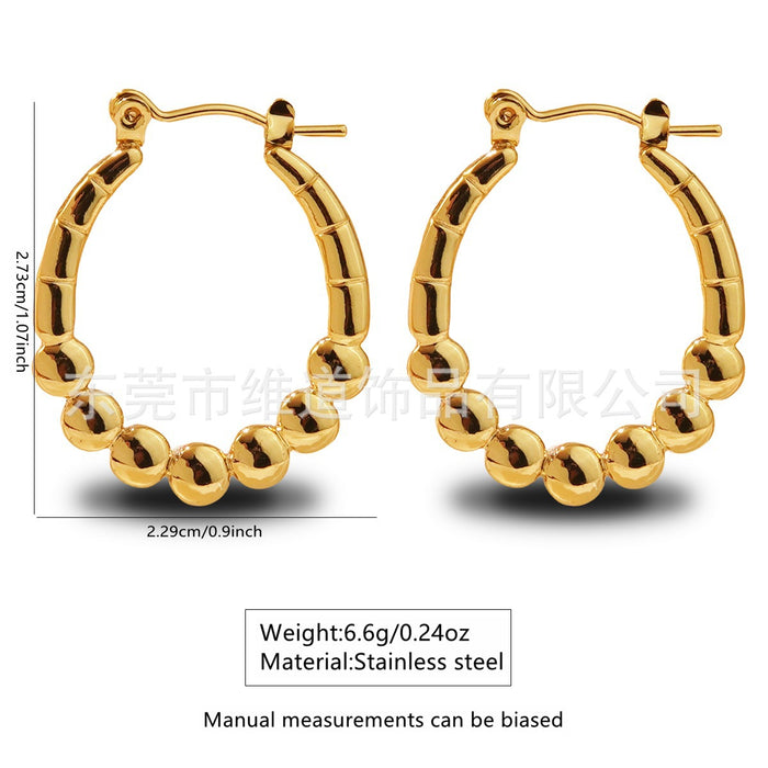 Wholesale Stainless Steel Geometric Earrings Earrings