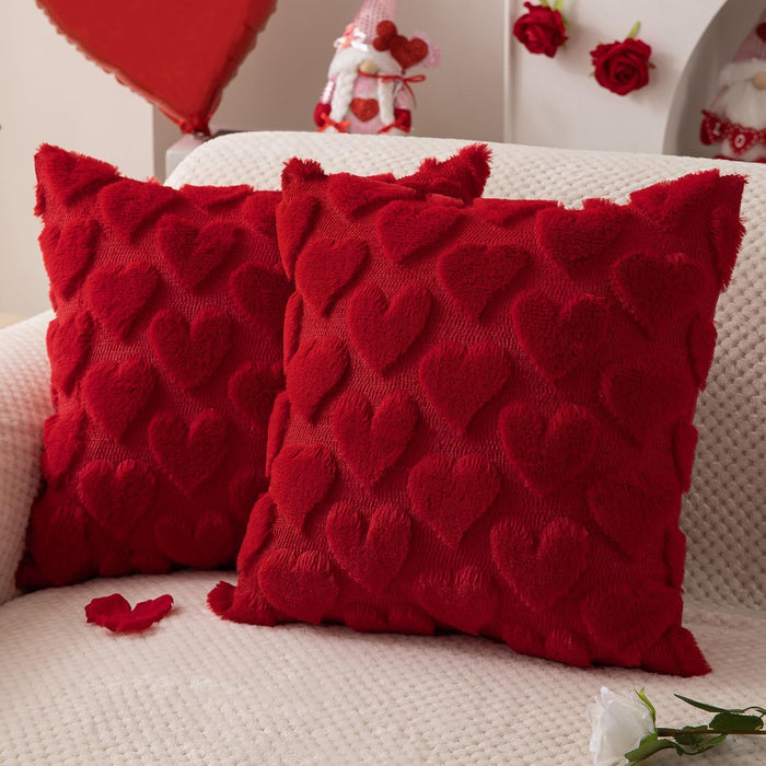 Wholesale Plush pillowcase with heart Pillowcase