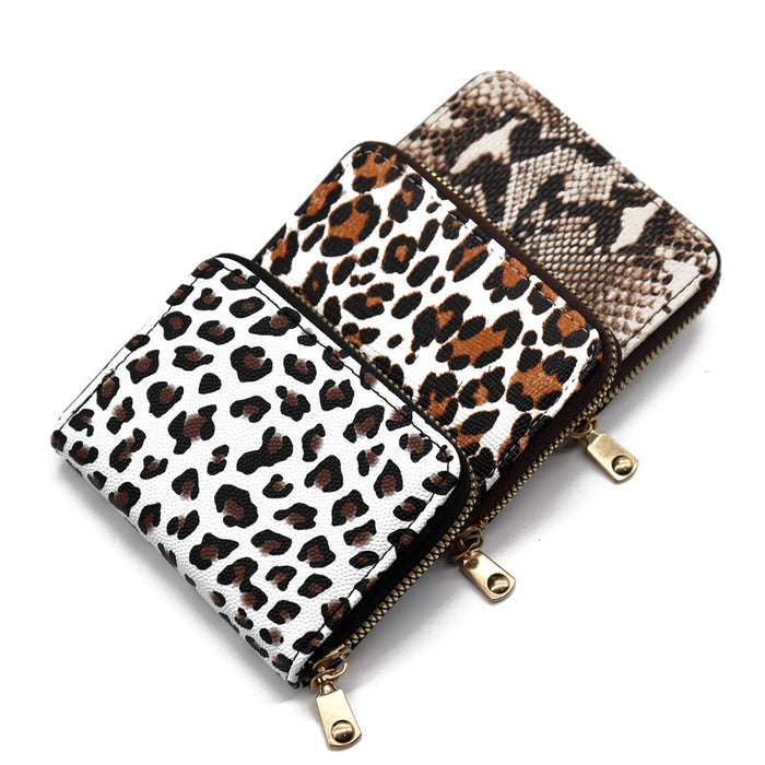 Wholesale Short Animal Print Organ Card Holder Coin Purse JDC-WT-DaoDao001