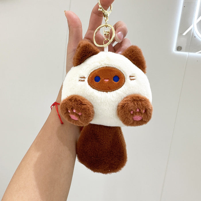 Wholesale Plush Cartoon Cat Plush Toy Keychain JDC-KC-YuKun005