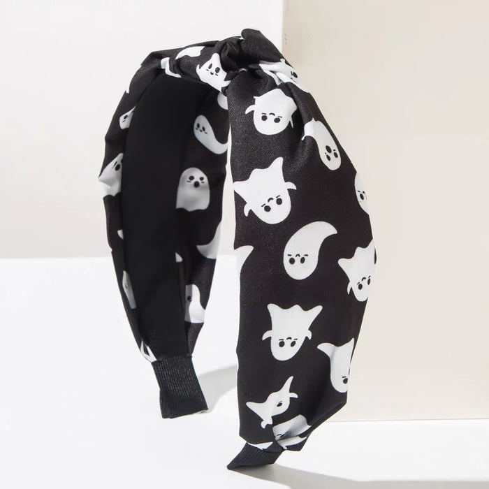 Wholesale  Ghost Skull Star Moon Print Fabric Headband Retro Party Hair Accessory For Everyday Styling And Boutique Resale