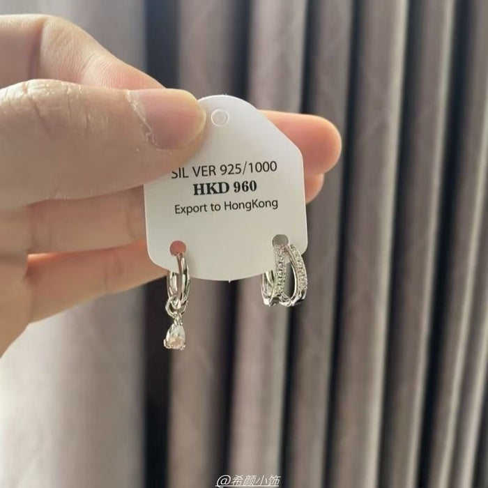 Wholesale Asymmetrical Water Drop Small Earrings for Women New Style